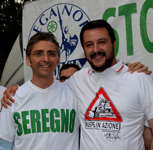 Edoardo Mazza e Matteo Salvini