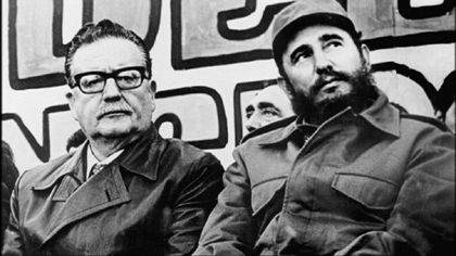 Salvador Allende e Fidel Castro