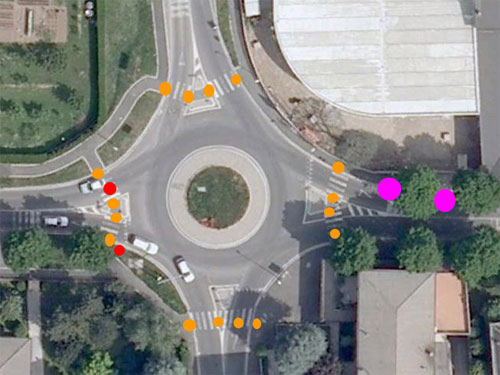 Interventi necessari per la rotonda di via alla Porada