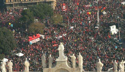 Roma: manifestazione sindacale