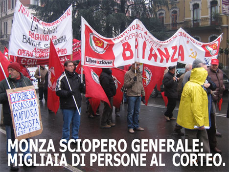 Manifestazione del 12 dicembre 2008 a Monza