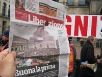 Milano - manifestazione della FIOM