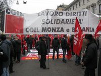 Milano - manifestazione della FIOM