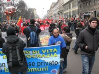 Milano - manifestazione della FIOM
