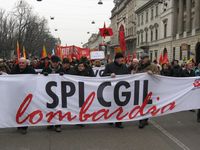 Milano - manifestazione della FIOM