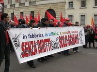 Milano - manifestazione della FIOM