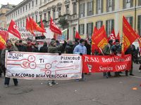 Milano - manifestazione della FIOM