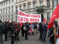 Milano - manifestazione della FIOM