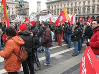 Milano - manifestazione della FIOM