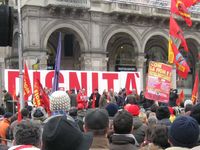 Milano - manifestazione della FIOM