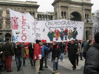 Milano - manifestazione della FIOM