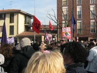 Arcore - manifestazione contro Berlusconi