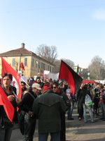 Arcore - manifestazione contro Berlusconi