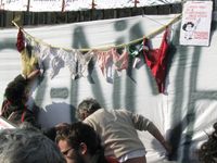 Arcore - manifestazione contro Berlusconi