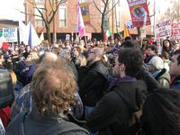 Arcore - manifestazione contro Berlusconi