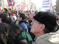 Arcore - manifestazione contro Berlusconi