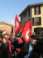 Arcore - manifestazione contro Berlusconi