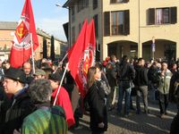 Arcore - manifestazione contro Berlusconi