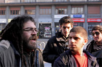 Arcore - manifestazione contro Berlusconi