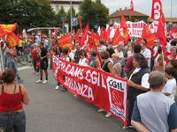 Monza - Sciopero della CGIL