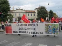 Monza - Sciopero della CGIL