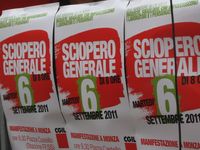 Monza - Sciopero della CGIL