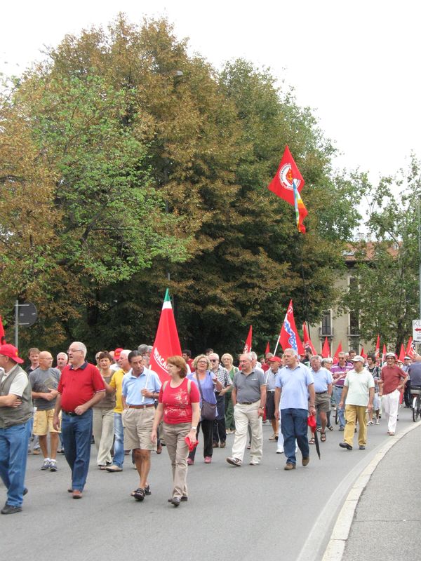 Monza - Sciopero della CGIL
