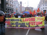 Milano - manifestazione della FIOM