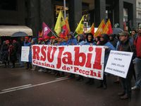 Milano - manifestazione della FIOM