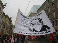 Milano - manifestazione della FIOM