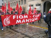 Milano - manifestazione della FIOM