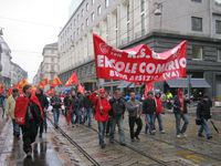 Milano - manifestazione della FIOM