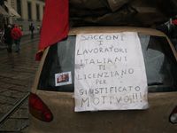 Milano - manifestazione della FIOM