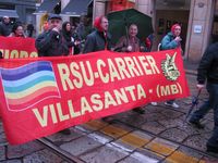 Milano - manifestazione della FIOM