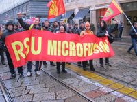 Milano - manifestazione della FIOM