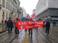 Milano - manifestazione della FIOM