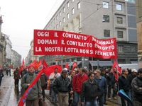 Milano - manifestazione della FIOM