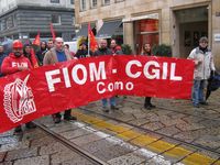 Milano - manifestazione della FIOM