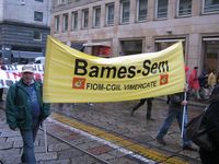 Milano - manifestazione della FIOM