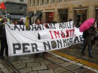 Milano - manifestazione della FIOM