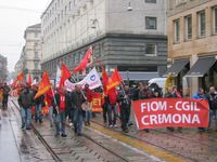Milano - manifestazione della FIOM