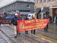 Milano - manifestazione della FIOM