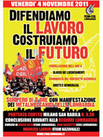 Milano - manifestazione della FIOM