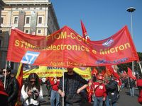 Roma - Manifestazione della FIOM