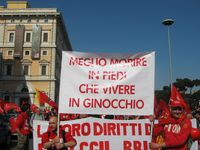 Roma - Manifestazione della FIOM