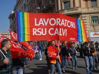 Roma - Manifestazione della FIOM