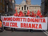Roma - Manifestazione della FIOM