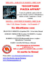 Monza - Occupy piazza Affari