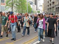 Milano - Occupy piazza Affari.
			