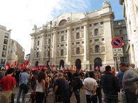 Milano - Occupy piazza Affari.
			